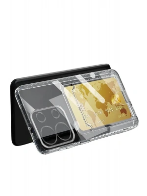 Newface Xiaomi Redmi Note 13 4G Kılıf Kart Şeffaf Silikon - Şeffaf