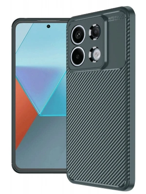 Newface Xiaomi Redmi Note 13 Pro 4G Kılıf Auto Focus Karbon Kapak - Koyu Yeşil