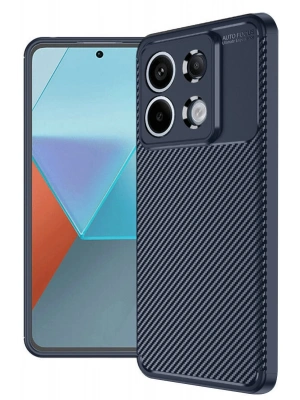 Newface Xiaomi Redmi Note 13 Pro 4G Kılıf Auto Focus Karbon Kapak - Lacivert