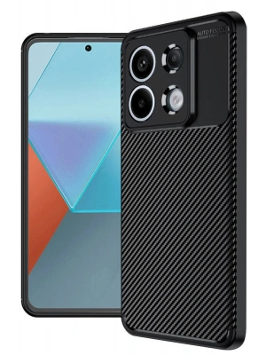 Newface Xiaomi Redmi Note 13 Pro 4G Kılıf Auto Focus Karbon Kapak - Siyah