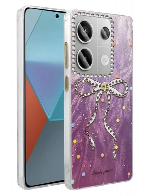 Newface Xiaomi Redmi Note 13 Pro 4G Kılıf Blade Aynalı Desenli Kapak - Desen 1