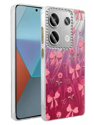 Newface Xiaomi Redmi Note 13 Pro 4G Kılıf Blade Aynalı Desenli Kapak - Desen 3