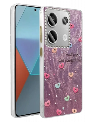 Newface Xiaomi Redmi Note 13 Pro 4G Kılıf Blade Aynalı Desenli Kapak - Desen 8