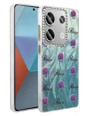 Newface Xiaomi Redmi Note 13 Pro 4G Kılıf Blade Aynalı Desenli Kapak - Desen 9