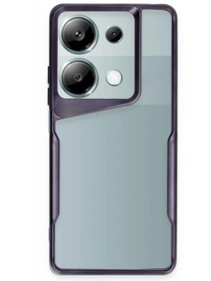Newface Xiaomi Redmi Note 13 Pro 4G Kılıf Boyi Silikon Kapak - Derin Mor