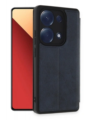 Newface Xiaomi Redmi Note 13 Pro 4G Kılıf Flip Cover - Lacivert