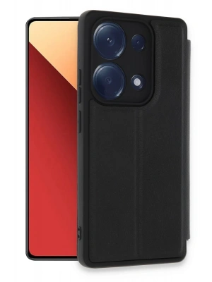 Newface Xiaomi Redmi Note 13 Pro 4G Kılıf Flip Cover - Siyah
