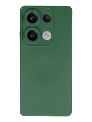 Newface Xiaomi Redmi Note 13 Pro 4G Kılıf Nano içi Kadife Silikon - Koyu Yeşil