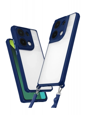 Newface Xiaomi Redmi Note 13 Pro 4G Kılıf Penta Silikon Kılıf - Lacivert