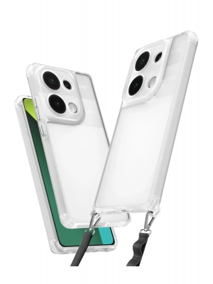 Newface Xiaomi Redmi Note 13 Pro 4G Kılıf Penta Silikon Kılıf - Şeffaf