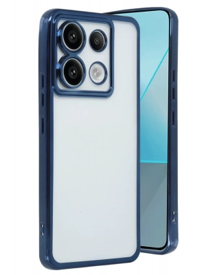 Newface Xiaomi Redmi Note 13 Pro 4G Kılıf Razer Lensli Silikon - Lacivert