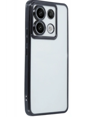 Newface Xiaomi Redmi Note 13 Pro 4G Kılıf Razer Lensli Silikon - Siyah