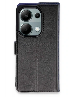 Newface Xiaomi Redmi Note 13 Pro 4G Kılıf Trend S Plus Kapaklı Kılıf - Siyah