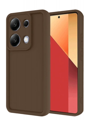 Newface Xiaomi Redmi Note 13 Pro 4G Kılıf Viera Silikon - Kahverengi