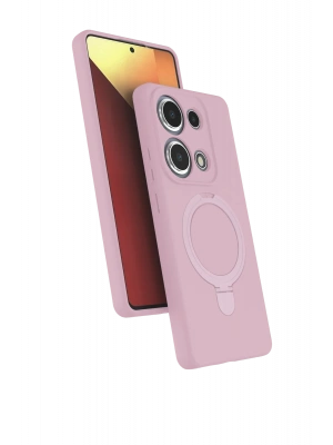 Newface Xiaomi Redmi Note 13 Pro 4G Regal Magsafe Standlı Kapak - Açık Pembe