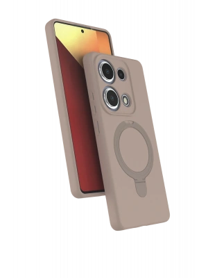 Newface Xiaomi Redmi Note 13 Pro 4G Regal Magsafe Standlı Kapak - Çöl Titanyum