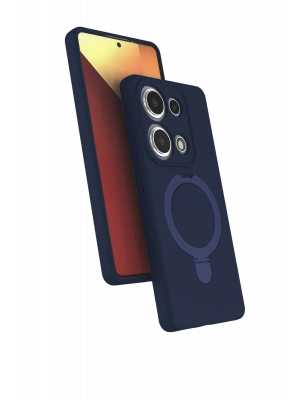 Newface Xiaomi Redmi Note 13 Pro 4G Regal Magsafe Standlı Kapak - Lacivert