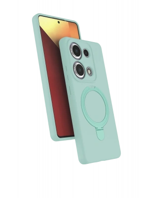 Newface Xiaomi Redmi Note 13 Pro 4G Regal Magsafe Standlı Kapak - Su Yeşili