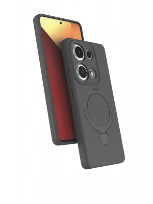 Newface Xiaomi Redmi Note 13 Pro 4G Regal Magsafe Standlı Kapak - Titan Gri