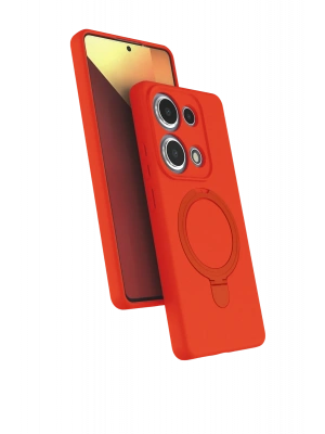 Newface Xiaomi Redmi Note 13 Pro 4G Regal Magsafe Standlı Kapak - Turuncu