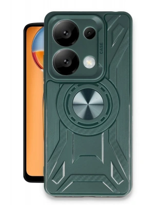 Newface Xiaomi Redmi Note 13 Pro 5G Kılıf Lincoln Silikon - Koyu Yeşil