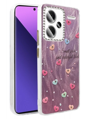 Newface Xiaomi Redmi Note 13 Pro Plus Kılıf Blade Aynalı Desenli Kapak - Desen 8