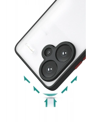 Newface Xiaomi Redmi Note 13 Pro Plus Kılıf Montreal Silikon Kapak - Siyah