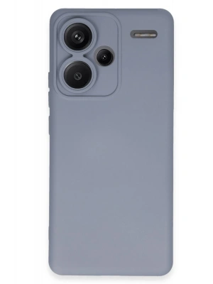 Newface Xiaomi Redmi Note 13 Pro Plus Kılıf Nano içi Kadife Silikon - Gri