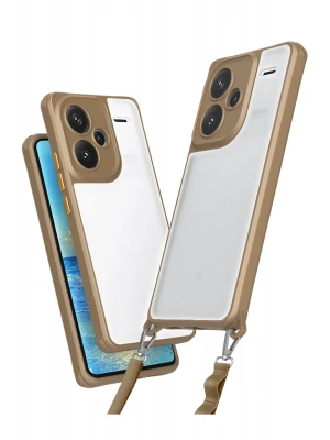 Newface Xiaomi Redmi Note 13 Pro Plus Kılıf Penta Silikon Kılıf - Çöl Titanyum