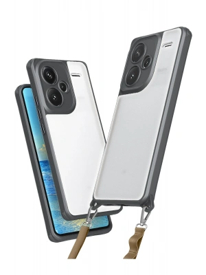 Newface Xiaomi Redmi Note 13 Pro Plus Kılıf Penta Silikon Kılıf - Titan Gri