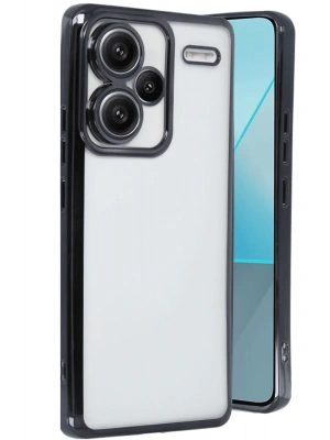 Newface Xiaomi Redmi Note 13 Pro Plus Kılıf Razer Lensli Silikon - Siyah