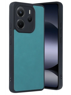 Newface Xiaomi Redmi Note 14 4G Kılıf Aras Deri Kapak - Açık Yeşil