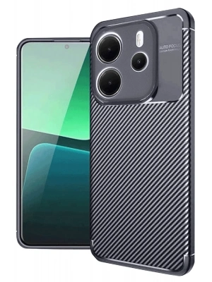 Newface Xiaomi Redmi Note 14 4G Kılıf Auto Focus Karbon Kapak - Lacivert