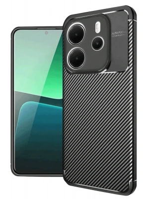 Newface Xiaomi Redmi Note 14 4G Kılıf Auto Focus Karbon Kapak - Siyah