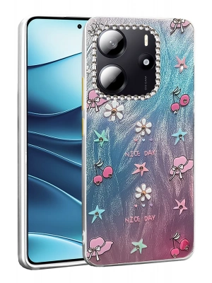 Newface Xiaomi Redmi Note 14 4G Kılıf Blade Aynalı Desenli Kapak - Desen 4