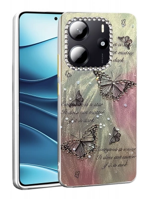 Newface Xiaomi Redmi Note 14 4G Kılıf Blade Aynalı Desenli Kapak - Desen 6