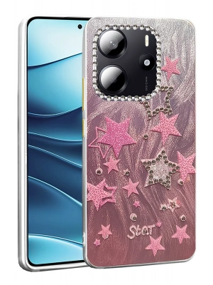 Newface Xiaomi Redmi Note 14 4G Kılıf Blade Aynalı Desenli Kapak - Desen 7