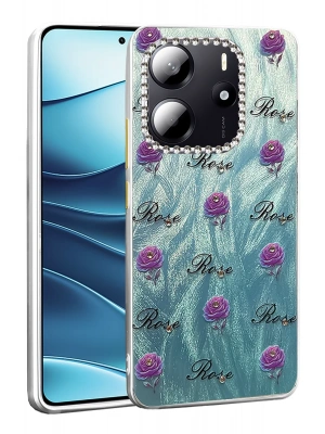 Newface Xiaomi Redmi Note 14 4G Kılıf Blade Aynalı Desenli Kapak - Desen 9