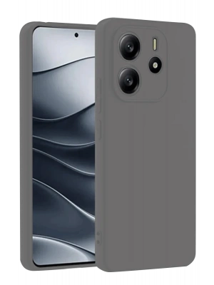 Newface Xiaomi Redmi Note 14 4G Kılıf First Silikon - Gri