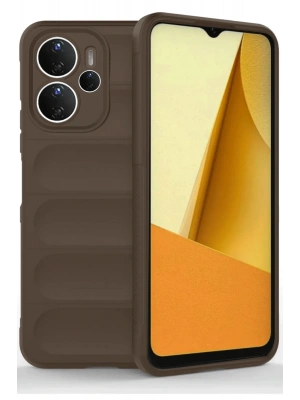 Newface Xiaomi Redmi Note 14 4G Kılıf Optimum Silikon - Kahverengi