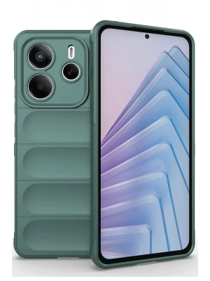 Newface Xiaomi Redmi Note 14 4G Kılıf Optimum Silikon - Koyu Yeşil