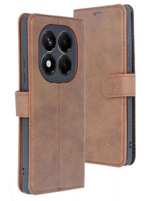 Newface Xiaomi Redmi Note 14 4G Kılıf Trend S Plus Kapaklı Kılıf - Taba