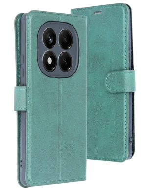 Newface Xiaomi Redmi Note 14 4G Kılıf Trend S Plus Kapaklı Kılıf - Yeşil