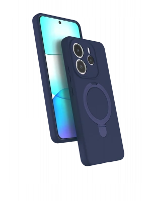 Newface Xiaomi Redmi Note 14 4G Regal Magsafe Standlı Kapak - Lacivert