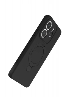 Newface Xiaomi Redmi Note 14 4G Regal Magsafe Standlı Kapak - Siyah