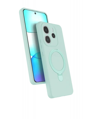 Newface Xiaomi Redmi Note 14 4G Regal Magsafe Standlı Kapak - Su Yeşili