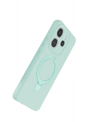 Newface Xiaomi Redmi Note 14 4G Regal Magsafe Standlı Kapak - Su Yeşili