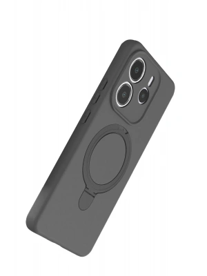 Newface Xiaomi Redmi Note 14 4G Regal Magsafe Standlı Kapak - Titan Gri