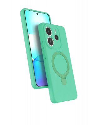 Newface Xiaomi Redmi Note 14 4G Regal Magsafe Standlı Kapak - Yeşil