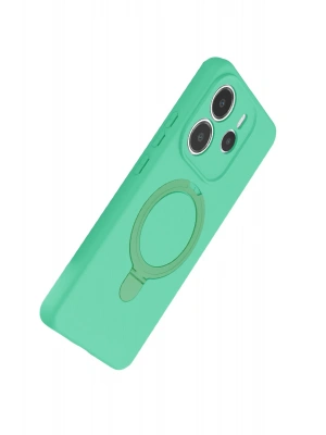 Newface Xiaomi Redmi Note 14 4G Regal Magsafe Standlı Kapak - Yeşil